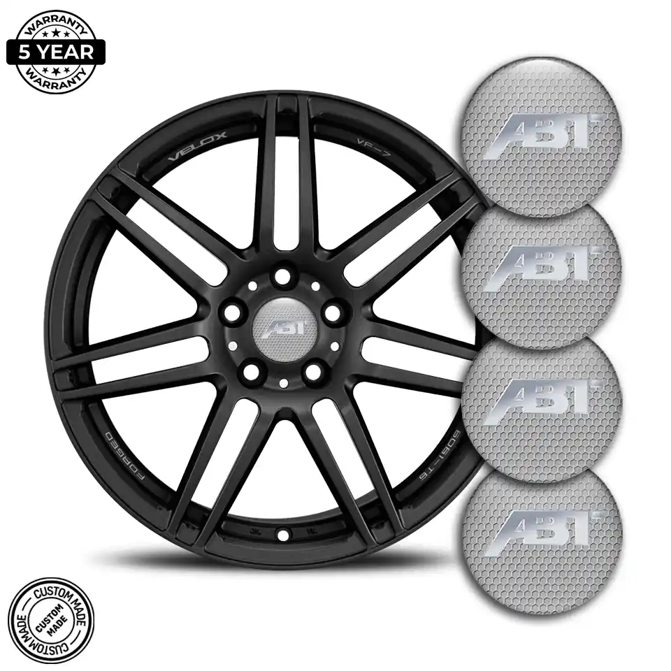 Audi ABT Wheel Emblem Self-Adhesive Stylish Design