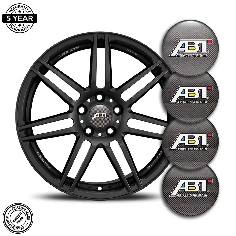 Audi ABT Wheel Emblems Stylish Design