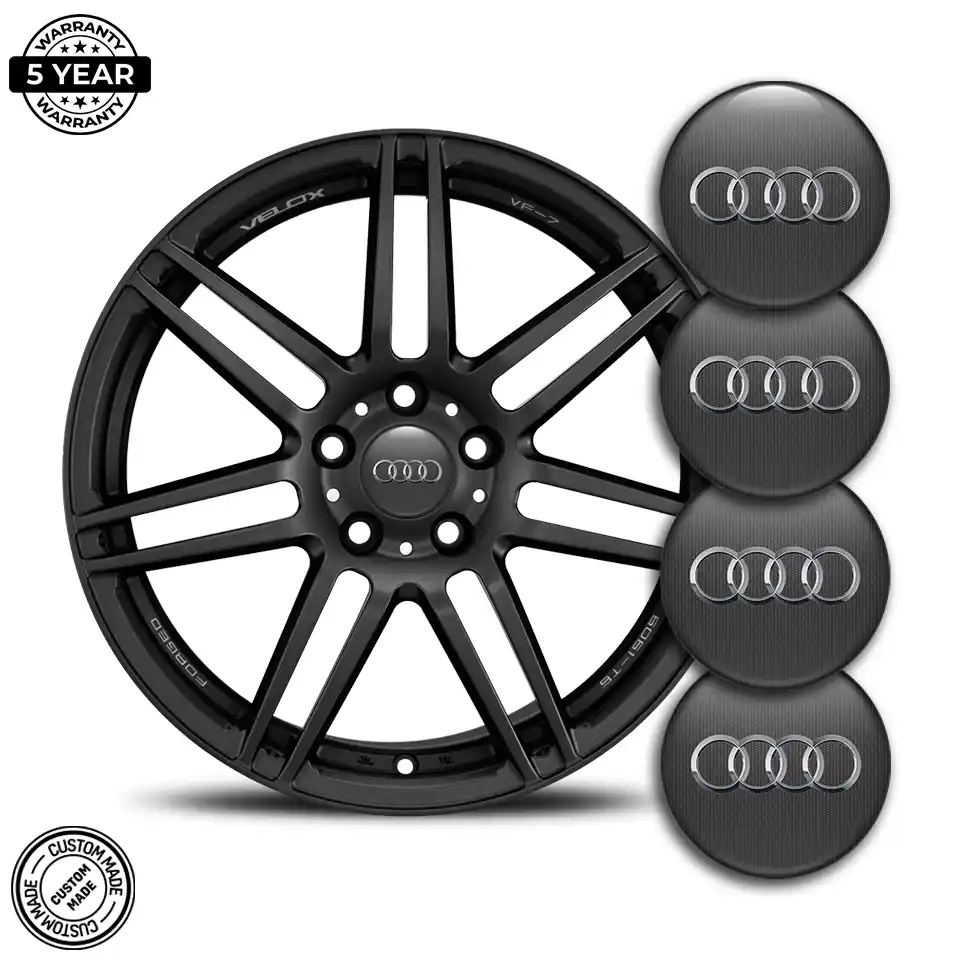 Audi Badge Emblems Center Cap Branded Edition