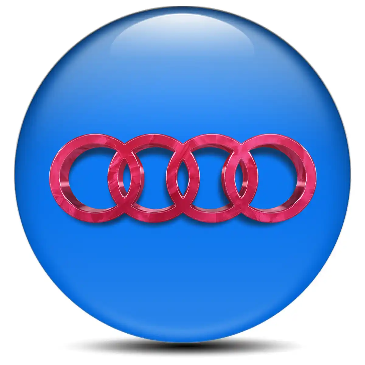 Audi Badge Emblems Center Cap Premium Quality