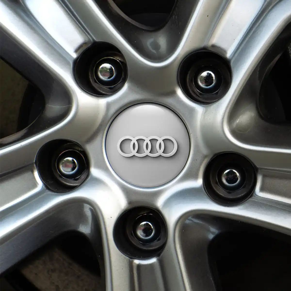 Audi Badge Emblems Center Cap Self-Adhesive Sport X