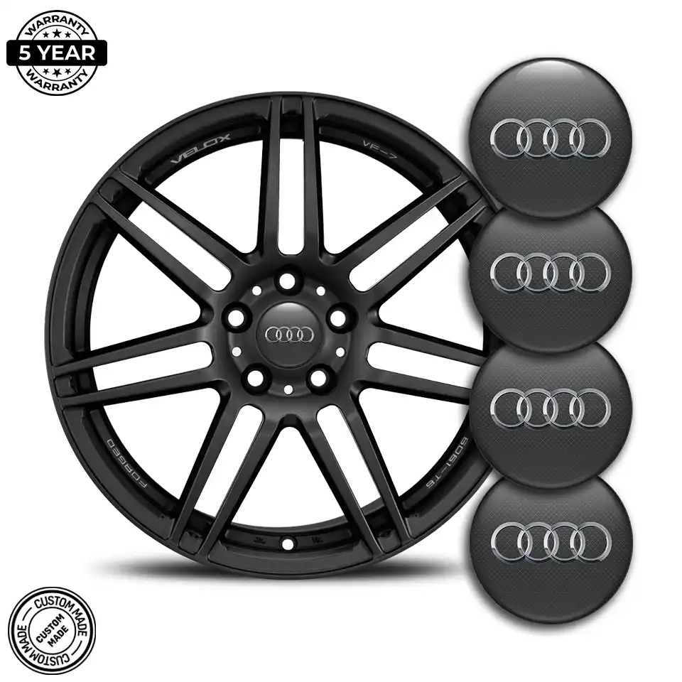 Audi Badge Emblems Center Cap Vortex Limited