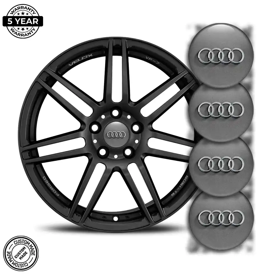 Audi Domed Emblem Self-Adhesive Branded Edition
