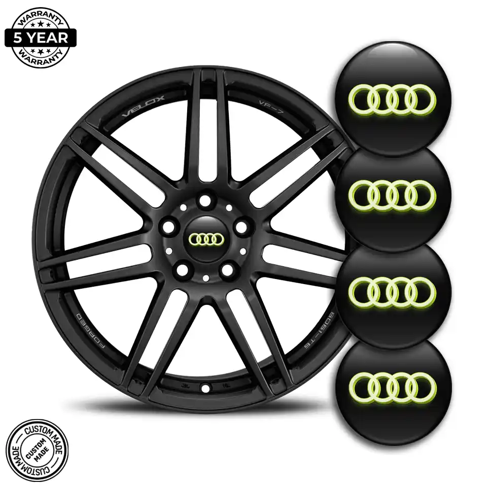 Audi Domed Emblem Self-Adhesive Luxury Edition