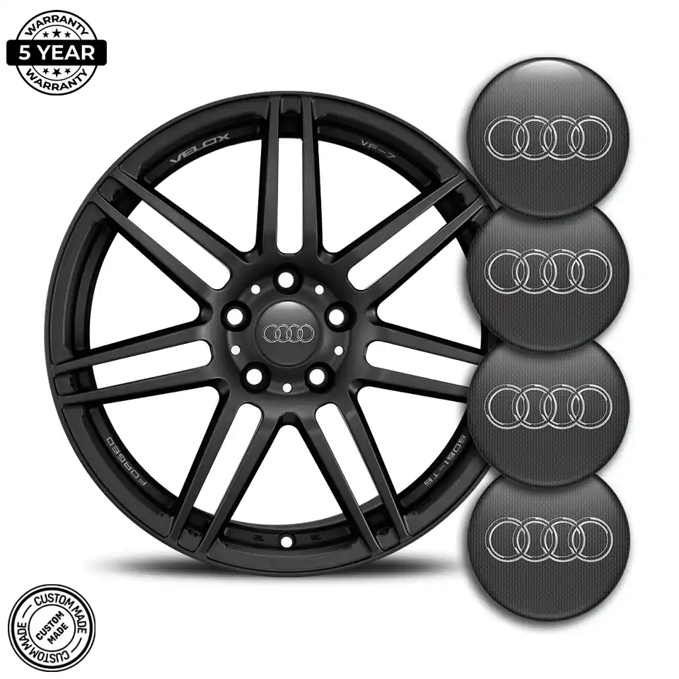 Audi Domed Emblem Self-Adhesive Vortex Limited