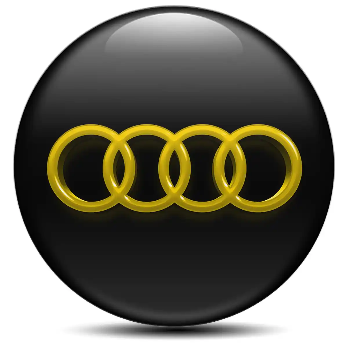 Audi Domed Emblem Stylish Design