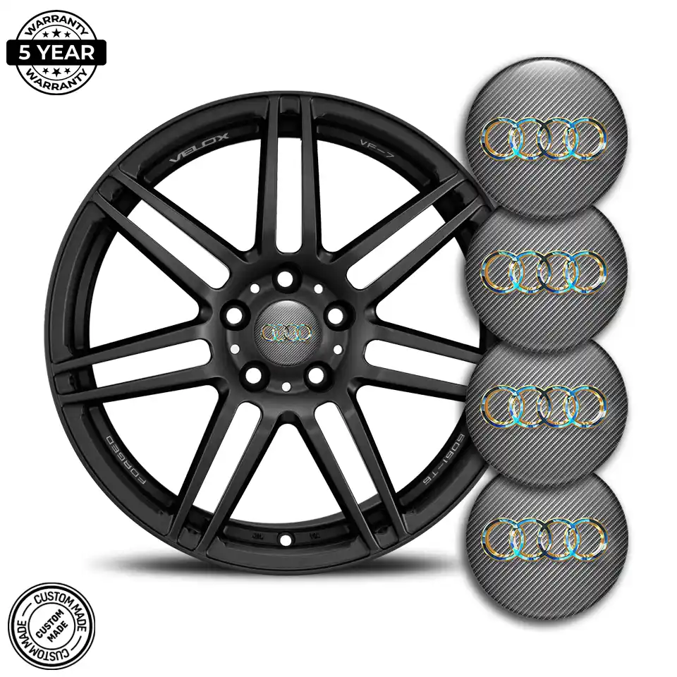 Audi Domed Sticker Self-Adhesive High Quality