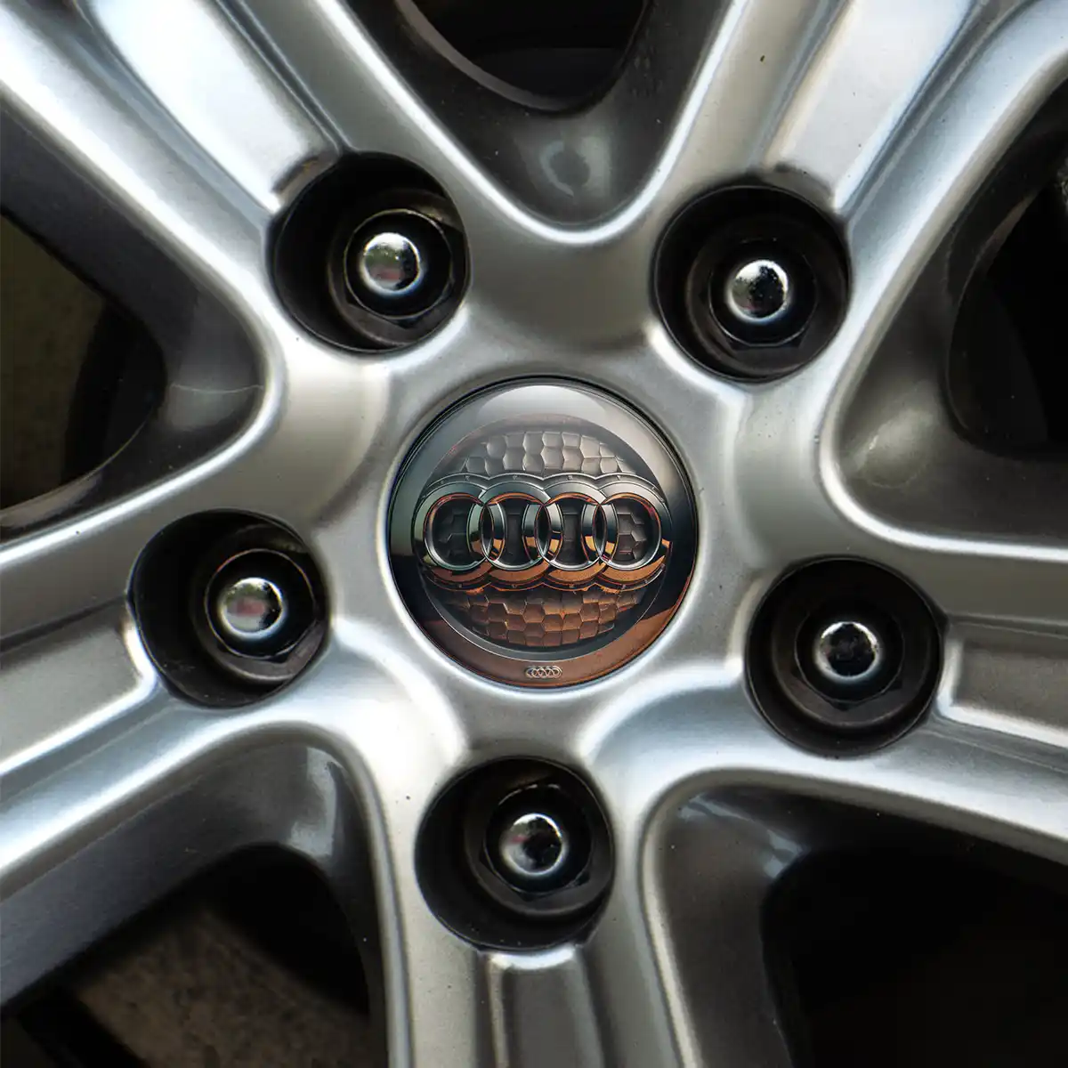 Audi Domed Sticker Self-Adhesive Premium Edition
