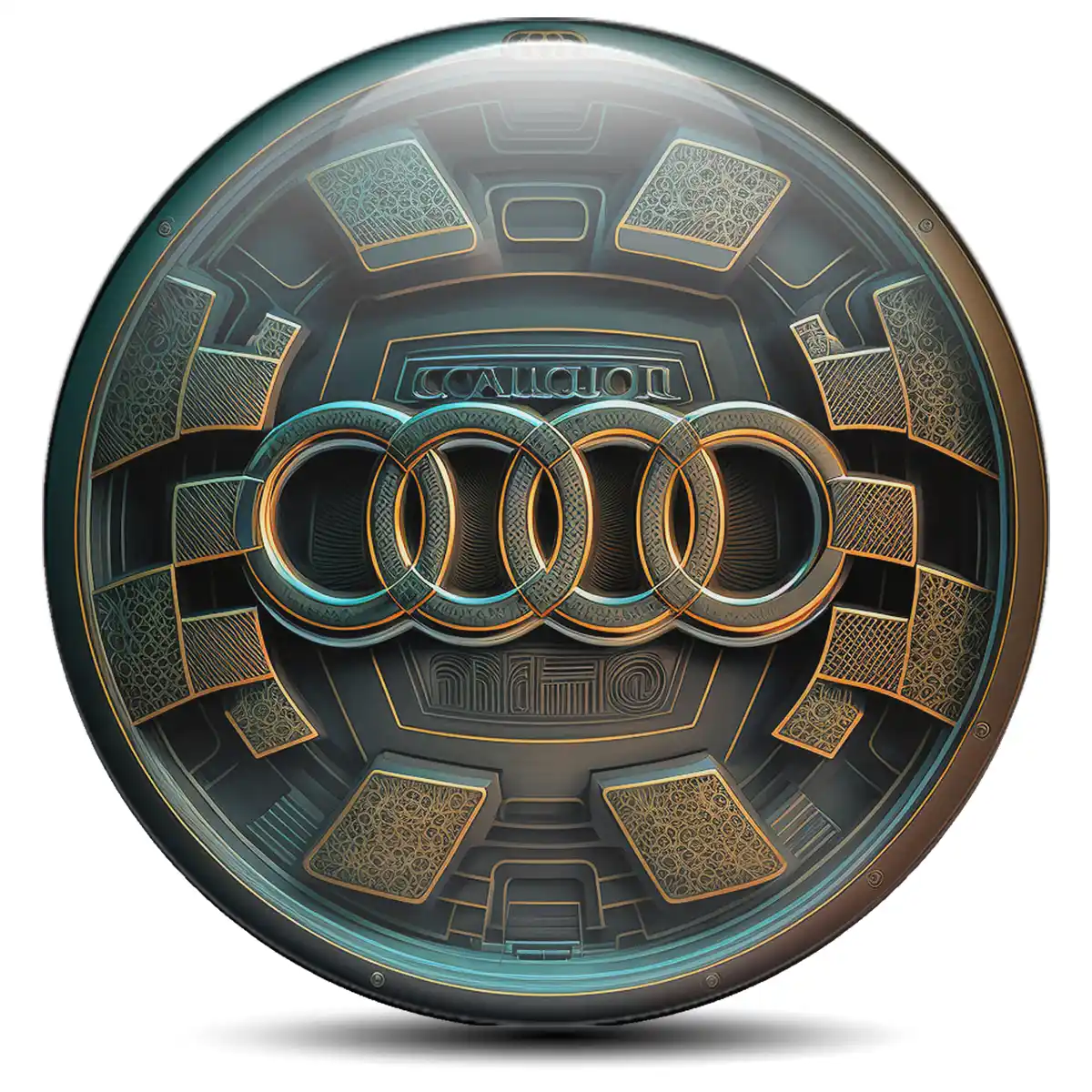 Audi Domed Sticker Self-Adhesive Sport X