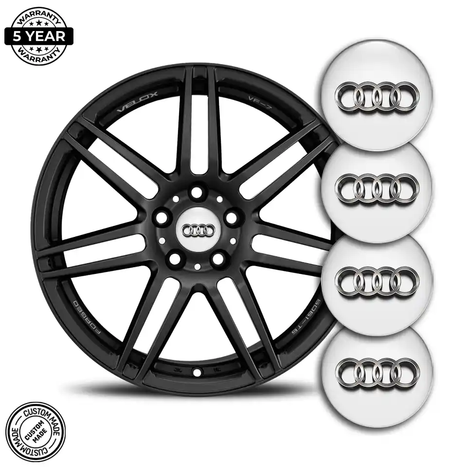 Audi Domed Sticker Self-Adhesive Tuning Car