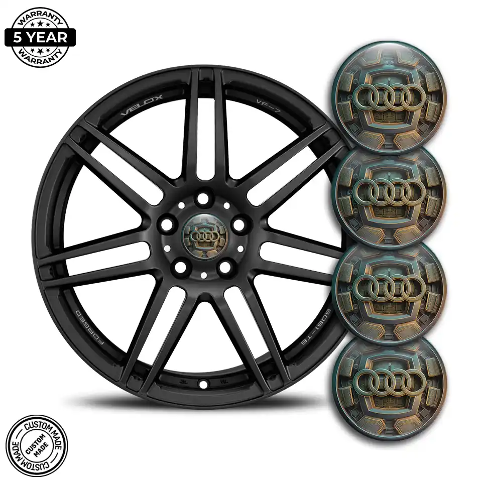 Audi Domed Sticker Self-Adhesive Vortex Limited
