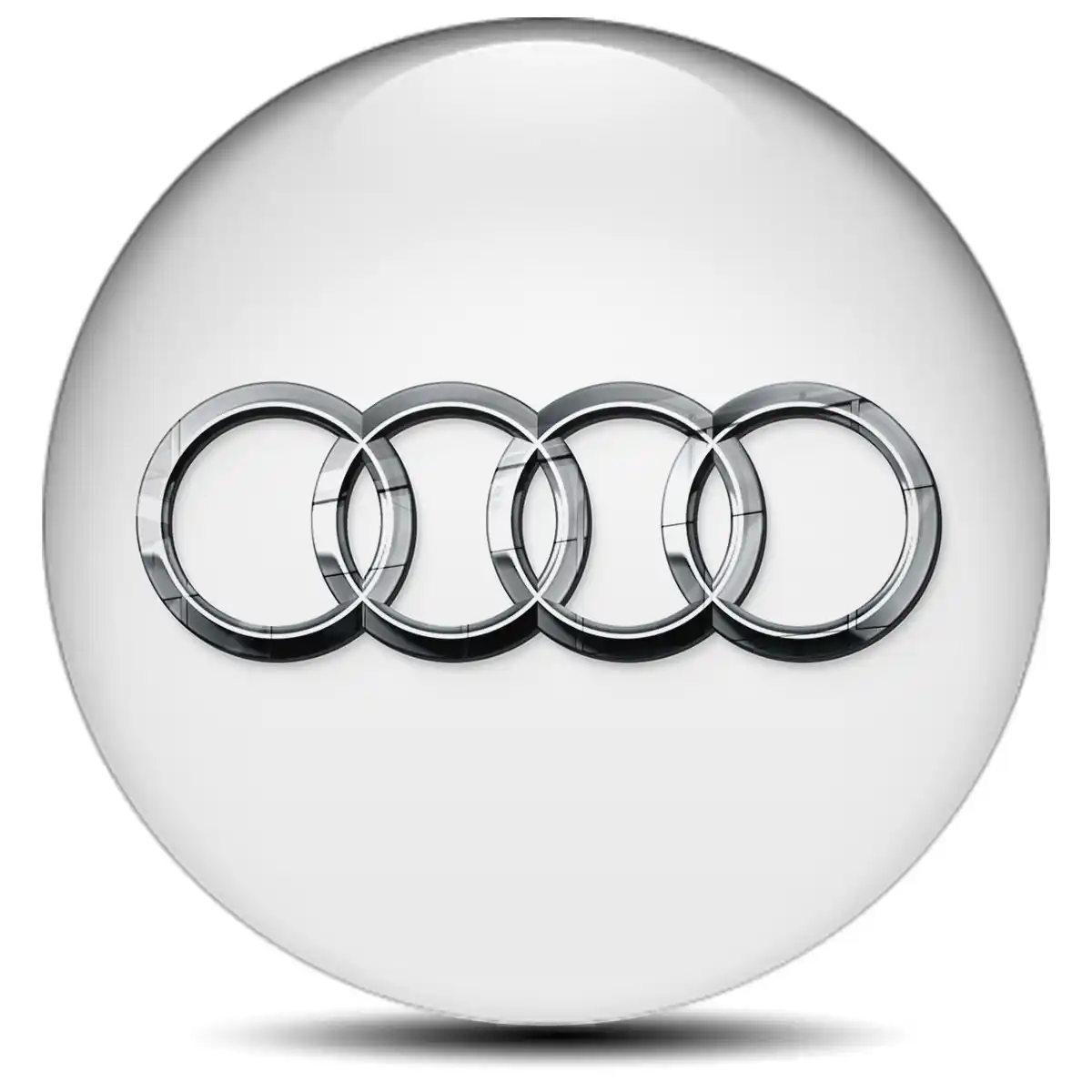 Audi Domed Sticker Stylish Design