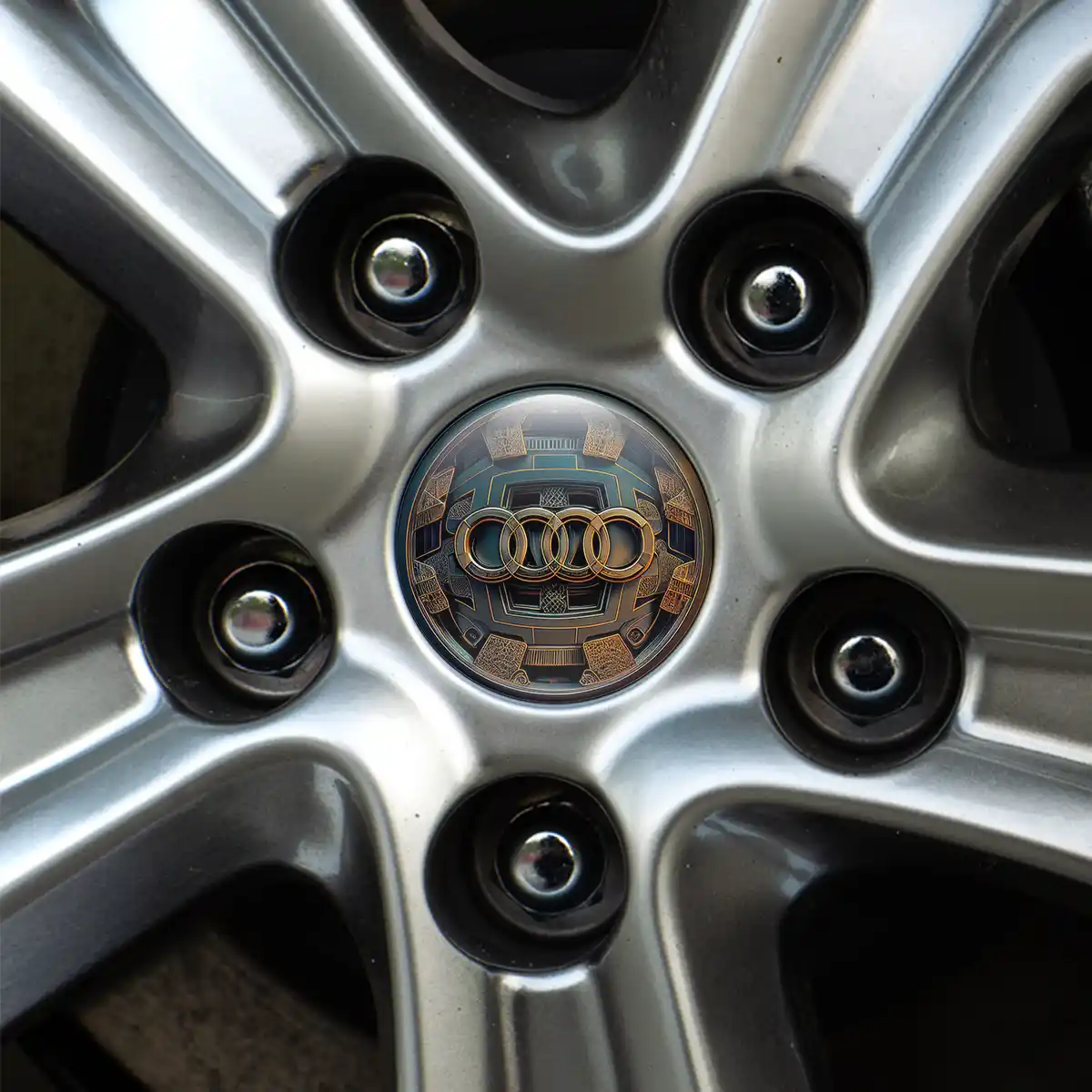 Audi Emblem Badge Exterior Design