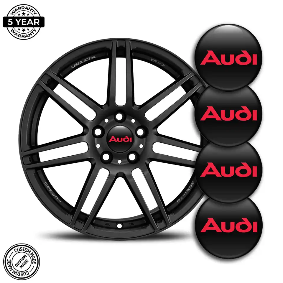 Audi Emblem Badge Self-Adhesive Premium Quality