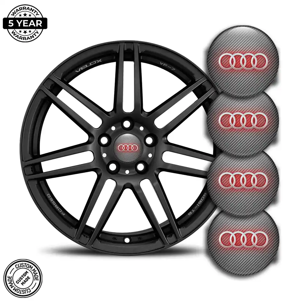 Audi Emblem Badge Self-Adhesive Stylish Design