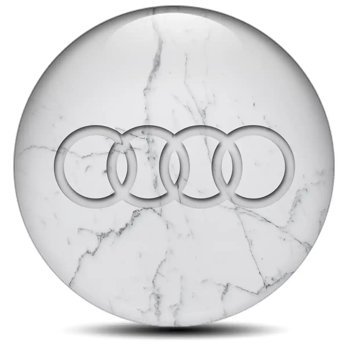 Audi Emblem Center Hub Cap Self-Adhesive Luxury Edition