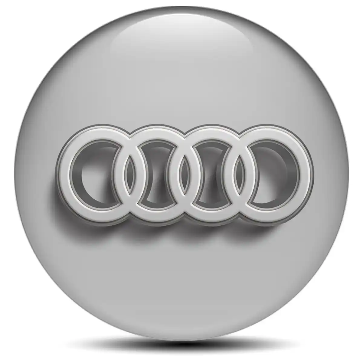 Audi Emblem Center Hub Cap Self-Adhesive Premium Resin