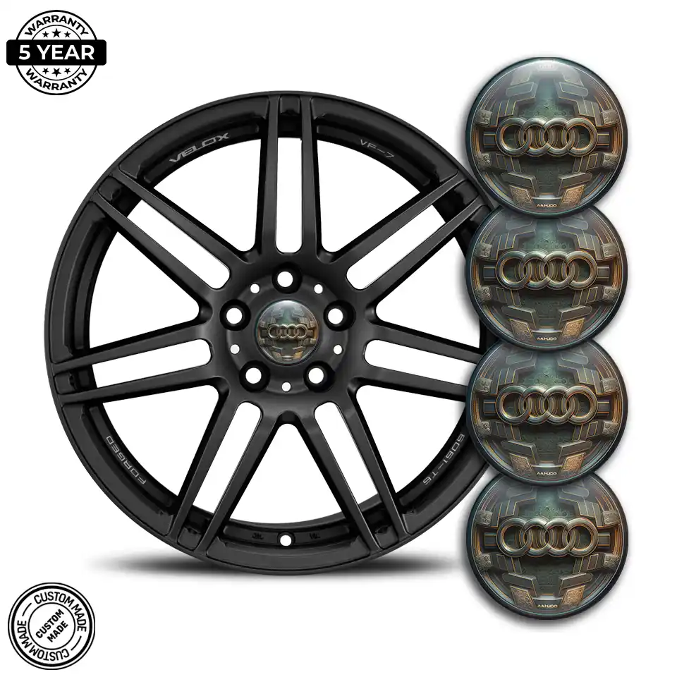 Audi Emblem Center Hup Cap Stylish Design