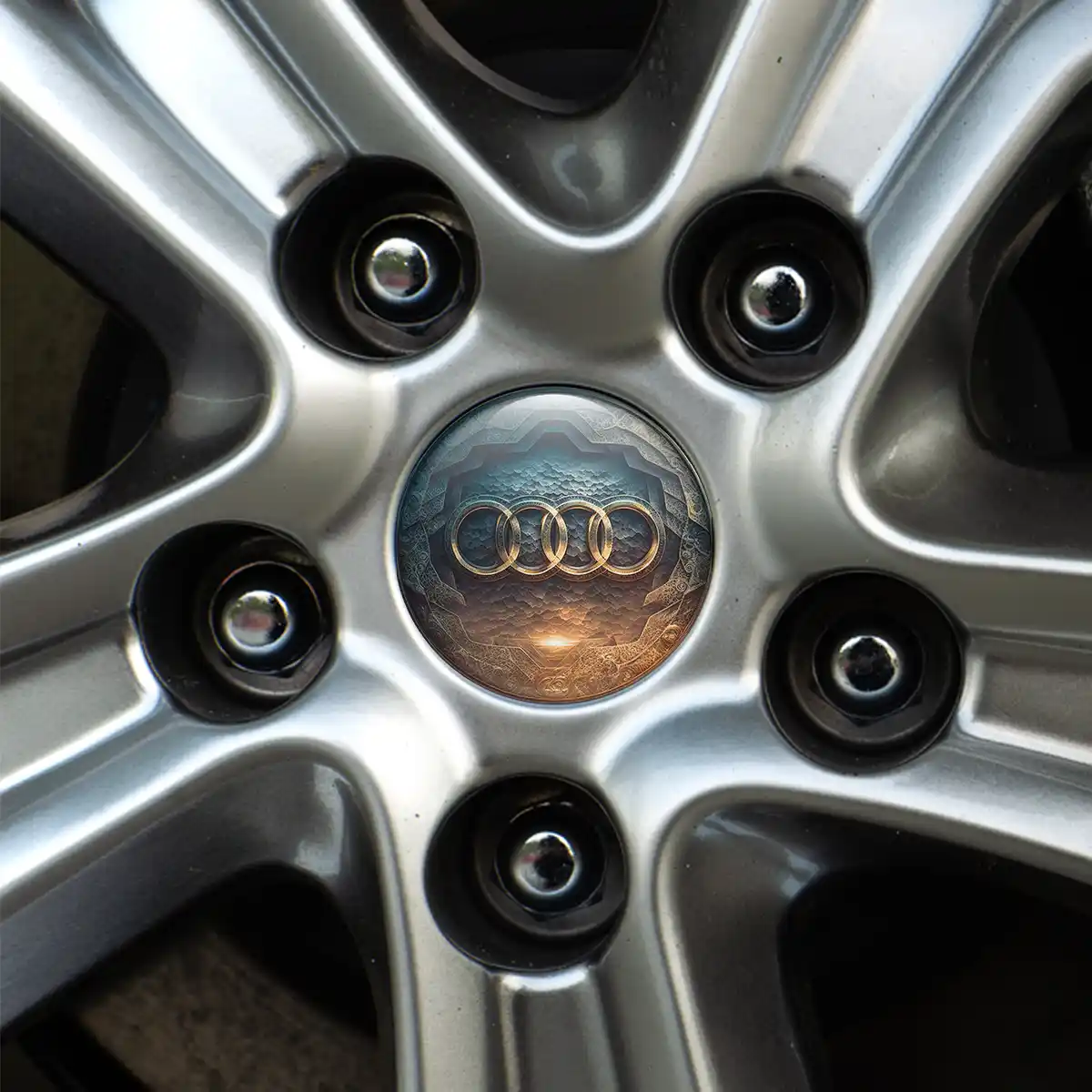 Audi Emblem Epoxy Self-Adhesive Luxury Edition