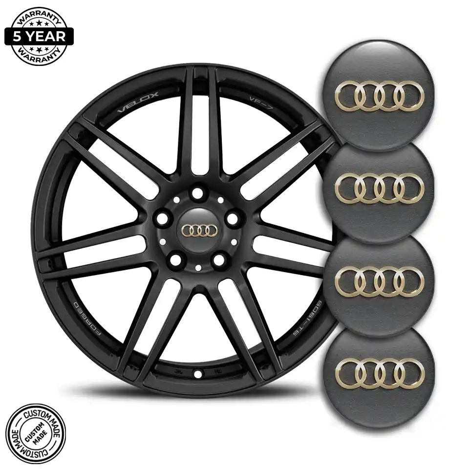 Audi Emblem Wheel Center Caps Premium Quality