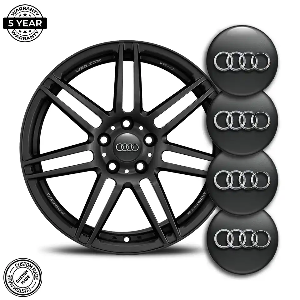 Audi Emblem Wheel Center Caps Premium Resin