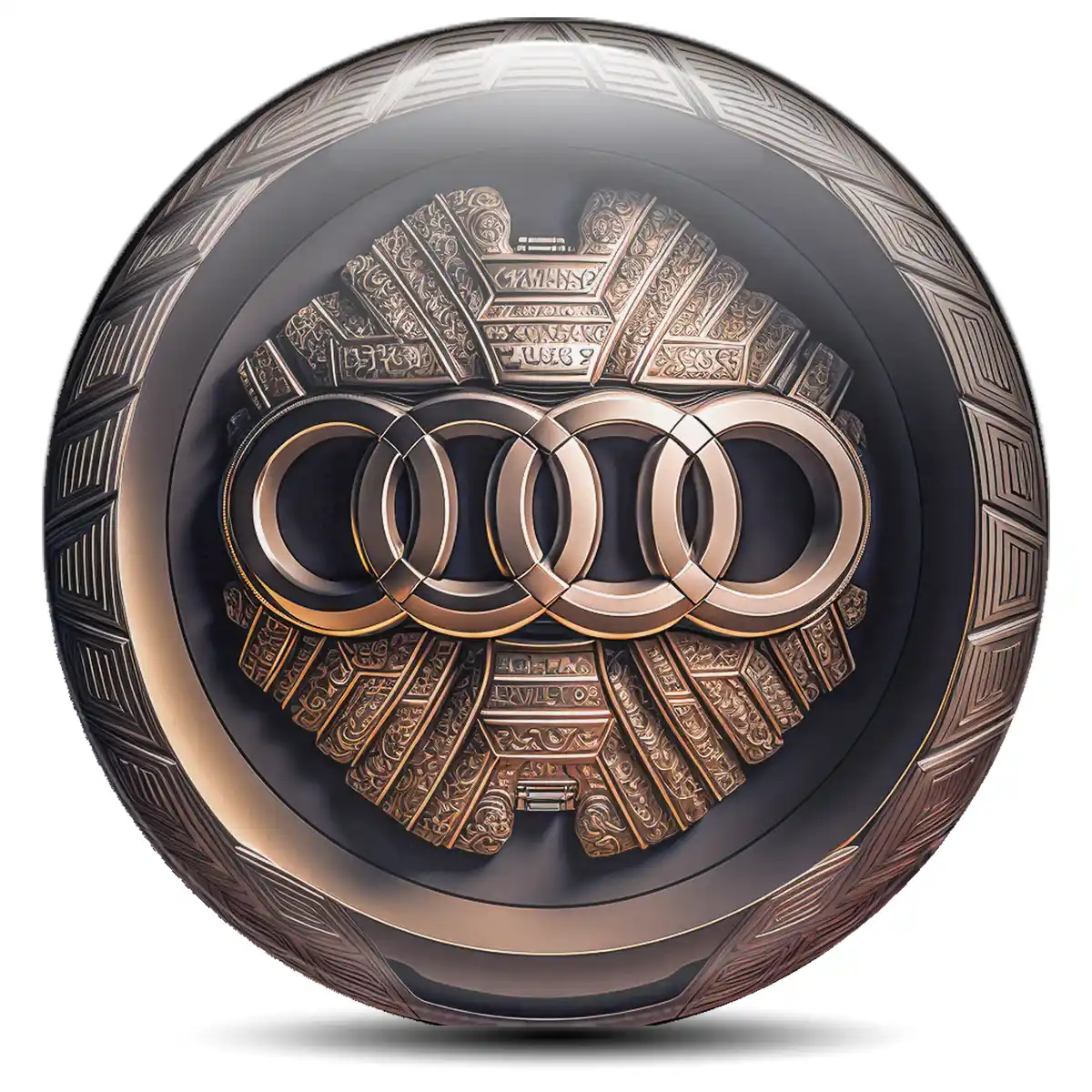 Audi Emblem Wheel Center Caps Vortex Limited