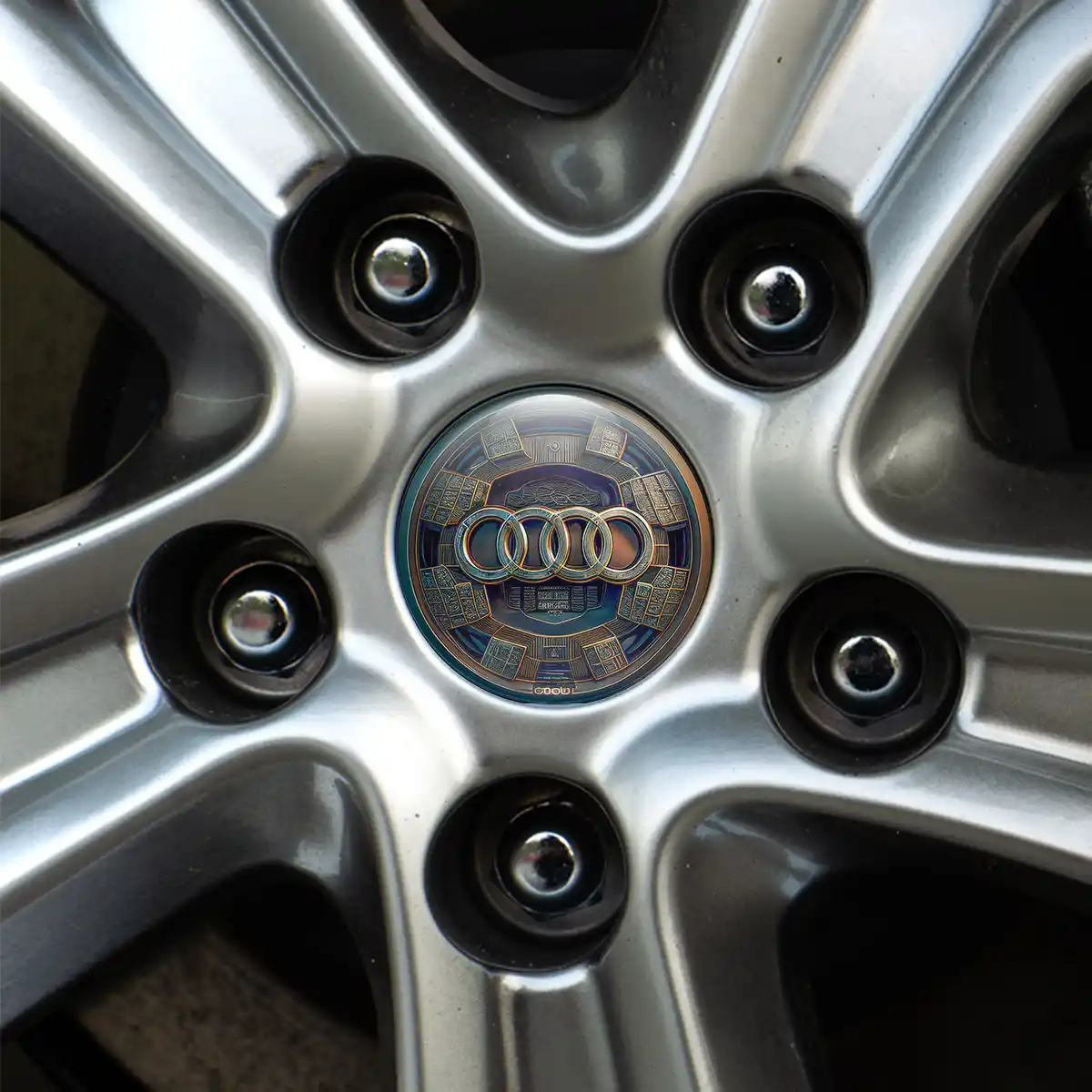 Audi Logo Emblem Self-Adhesive High Quality