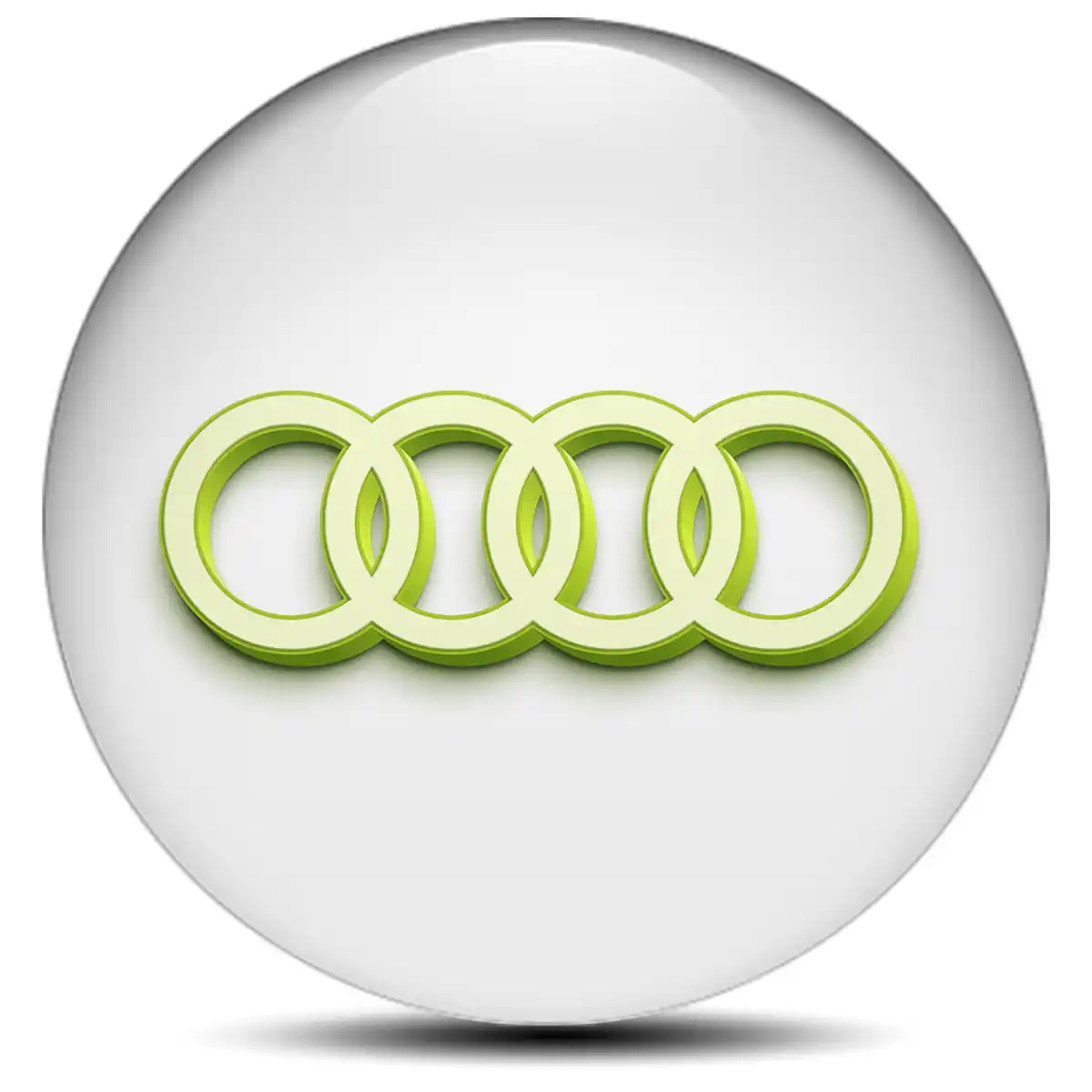 Audi Logo Silicone Badge High Quality
