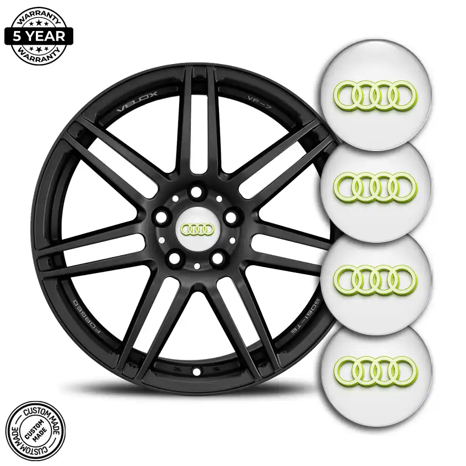 Audi Logo Silicone Badge High Quality