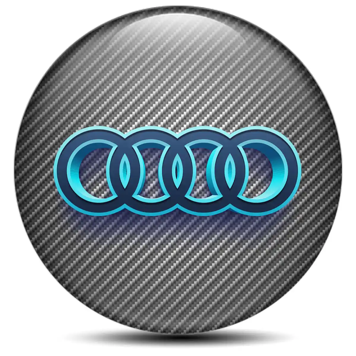 Audi Logo Silicone Badge Premium Quality