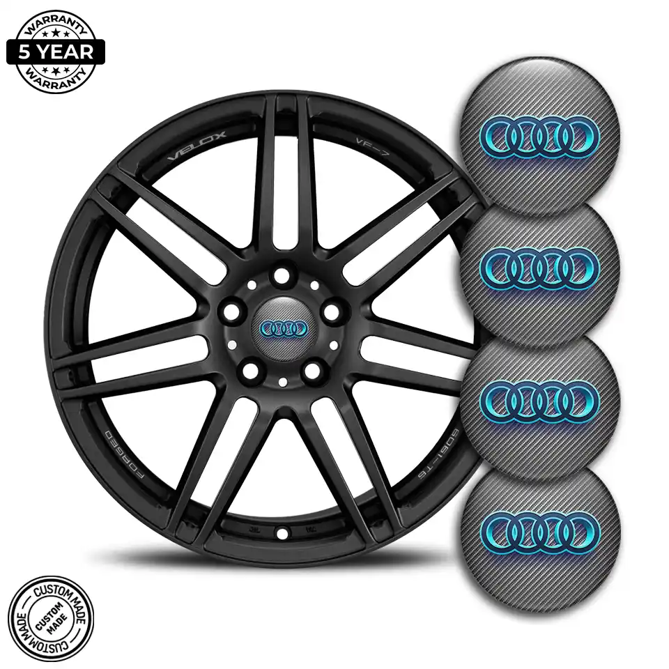 Audi Logo Silicone Badge Premium Quality