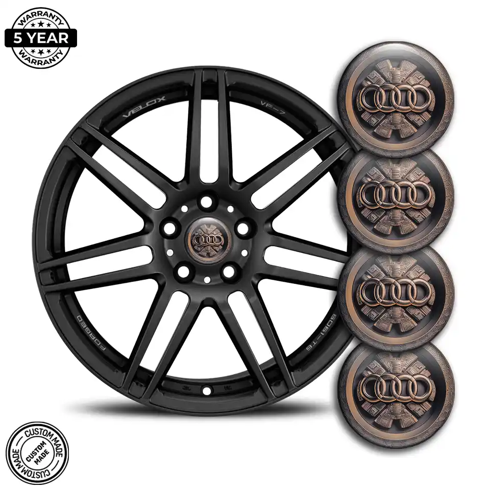 Audi Logo Silicone Badge Self-Adhesive Premium Edition