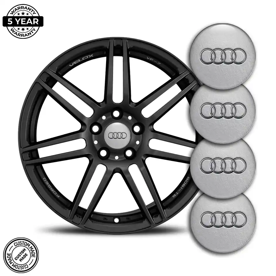 Audi Logo Silicone Badge Self-Adhesive Stylish Design