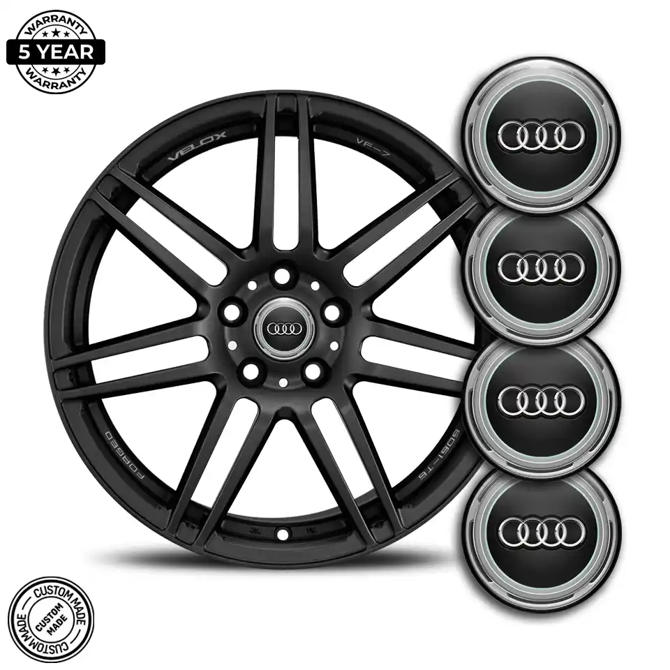 Audi Logo Silicone Badge Tuning Car