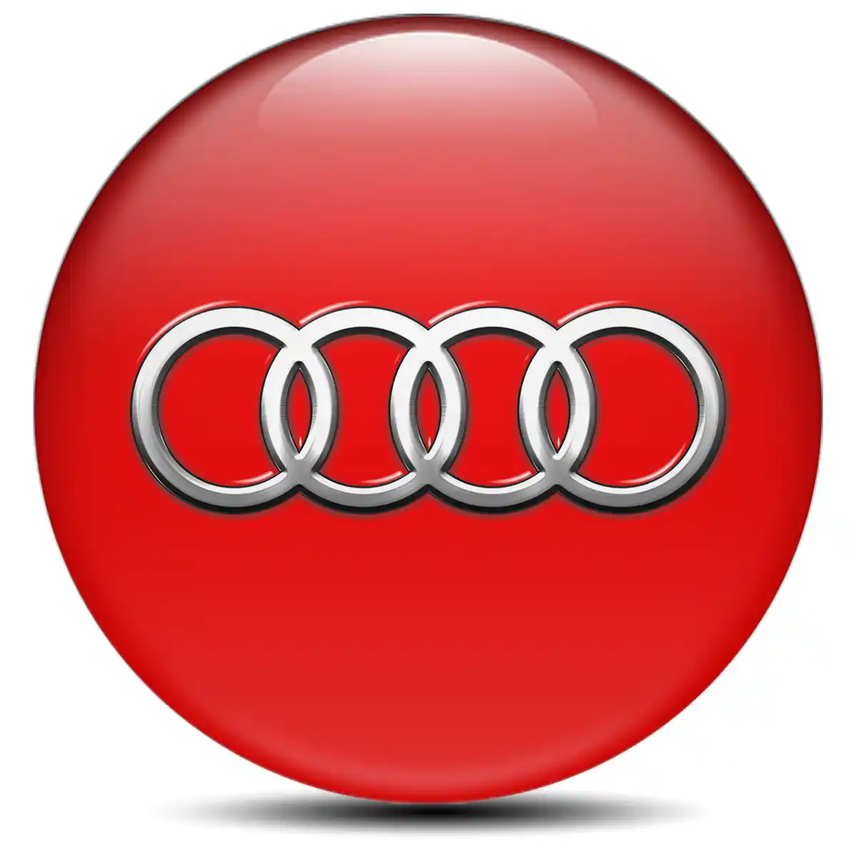 Audi Logo Silicone Emblem Self-Adhesive Branded Edition