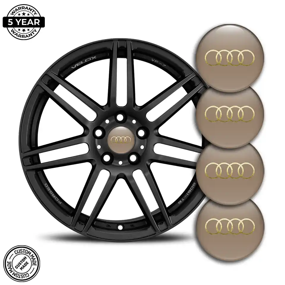 Audi Logo Silicone Emblem Self-Adhesive Exterior Design