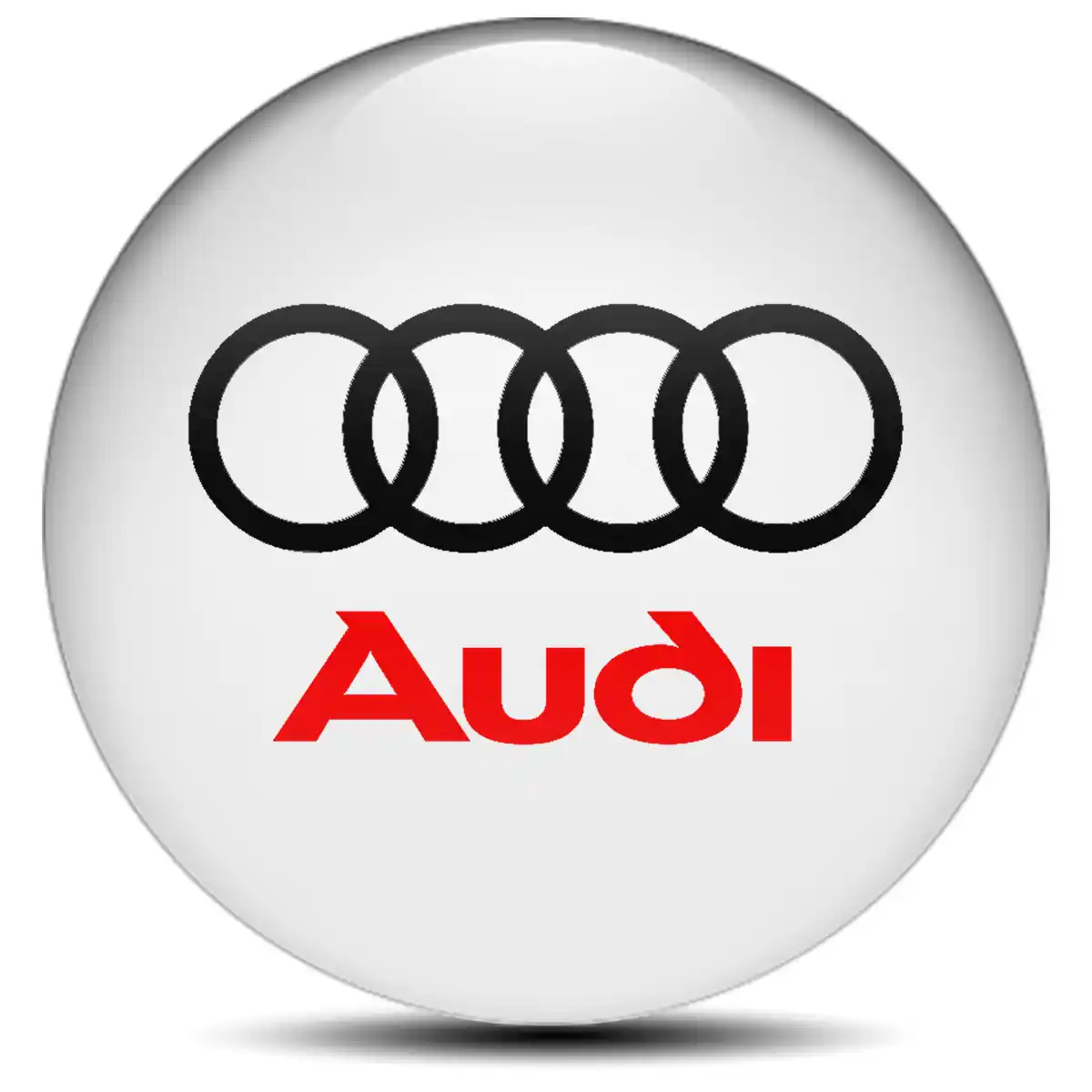 Audi Logo Silicone Emblem Self-Adhesive High Quality