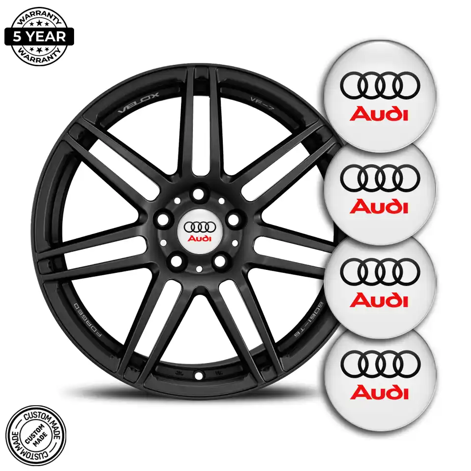 Audi Logo Silicone Emblem Self-Adhesive High Quality