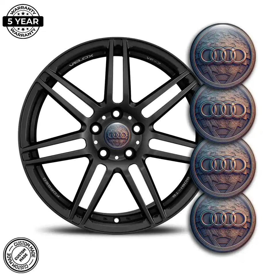 Audi Logo Silicone Emblem Self-Adhesive Interior Design