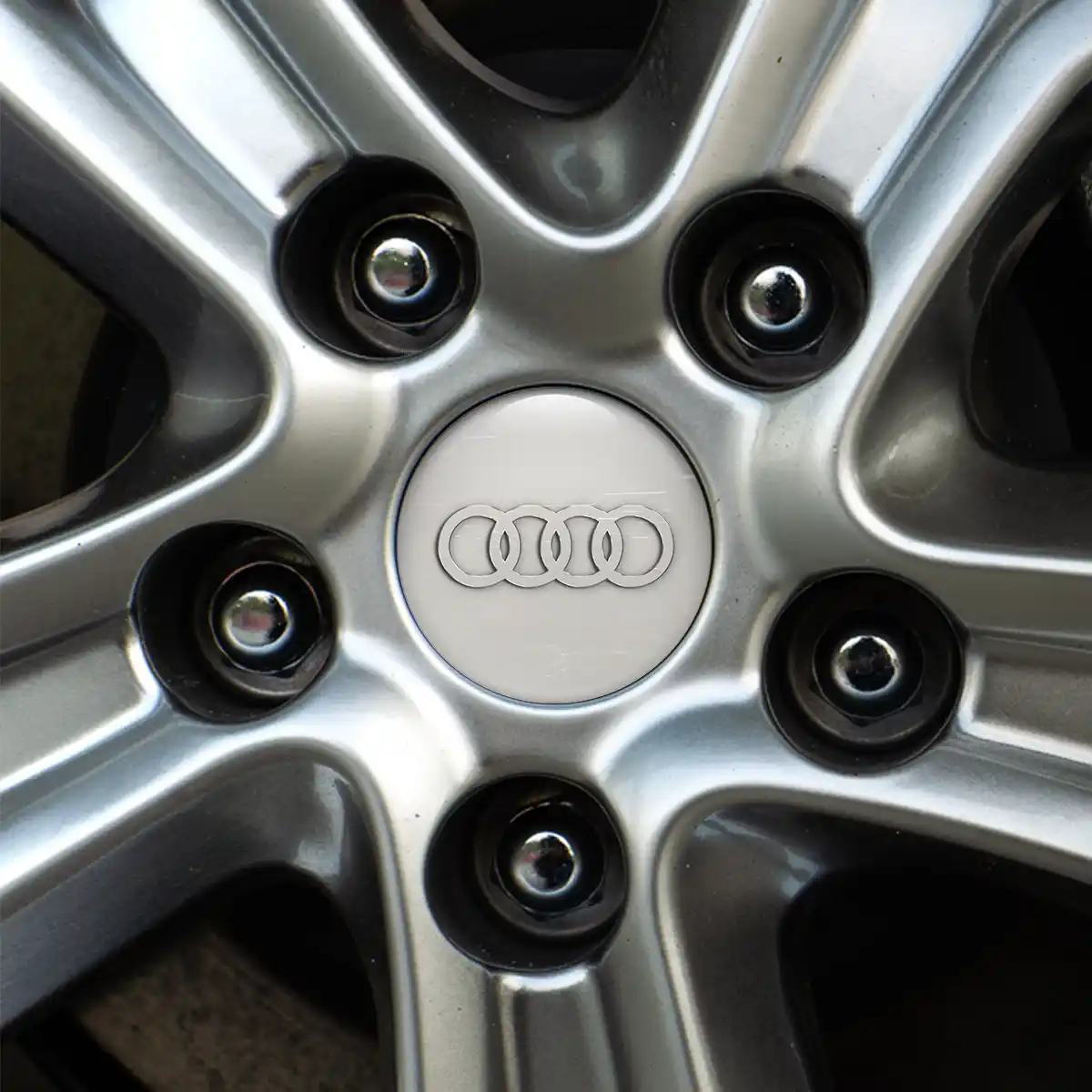 Audi Logo Silicone Emblem Self-Adhesive Sport X