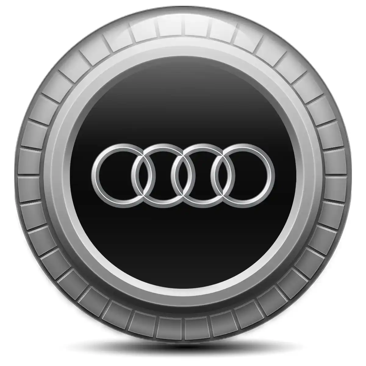 Audi Logo Silicone Emblem Self-Adhesive Tuning Car