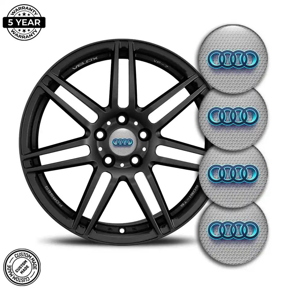 Audi Logo Silicone Emblem Self-Adhesive Vortex Limited