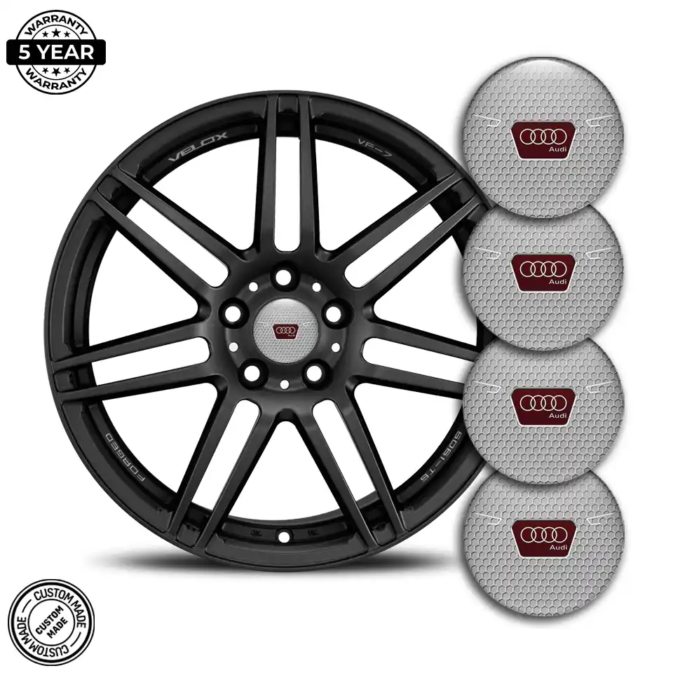 Audi Logo Silicone Sticker Branded Edition
