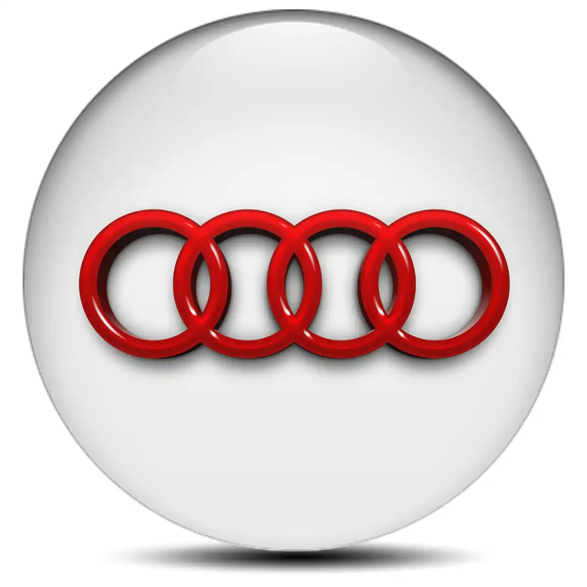 Audi Logo Silicone Sticker Luxury Edition
