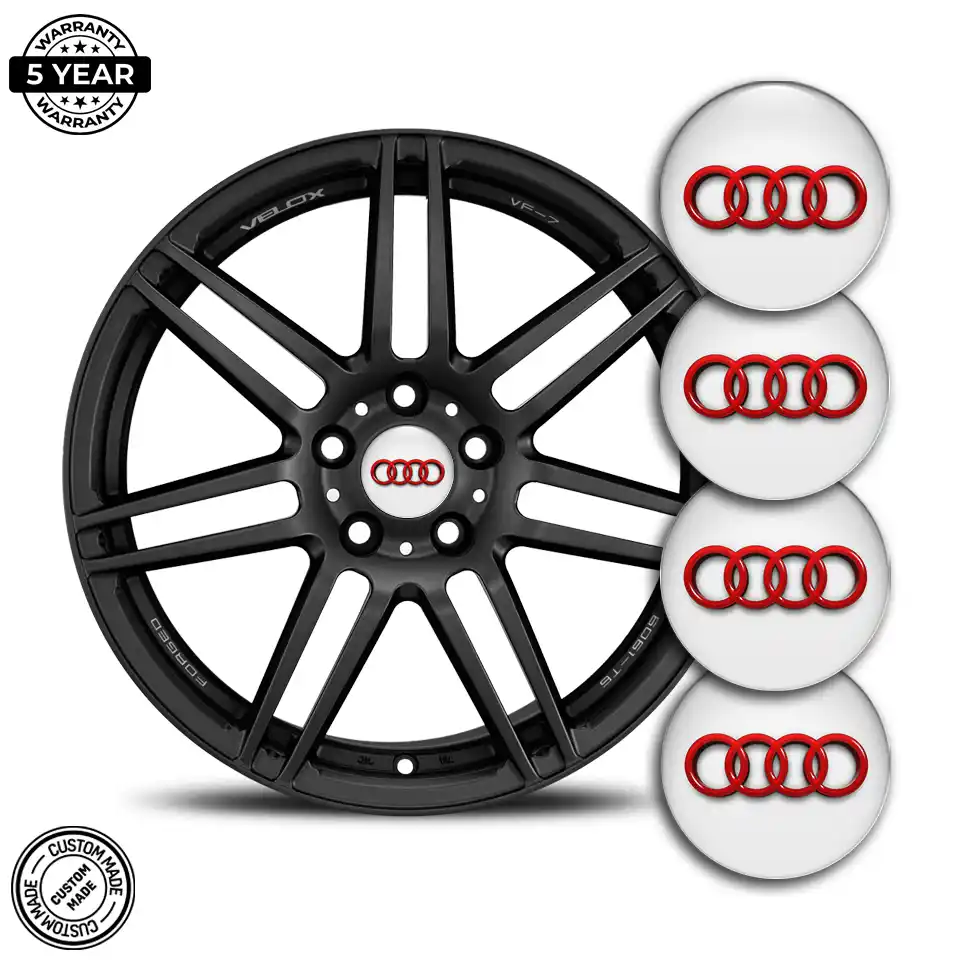 Audi Logo Silicone Sticker Luxury Edition