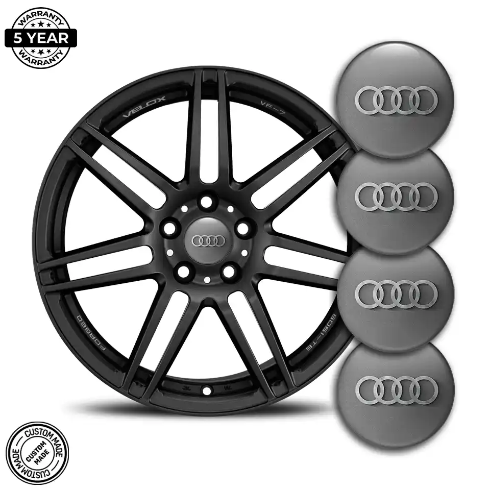 Audi Logo Silicone Sticker Premium Edition