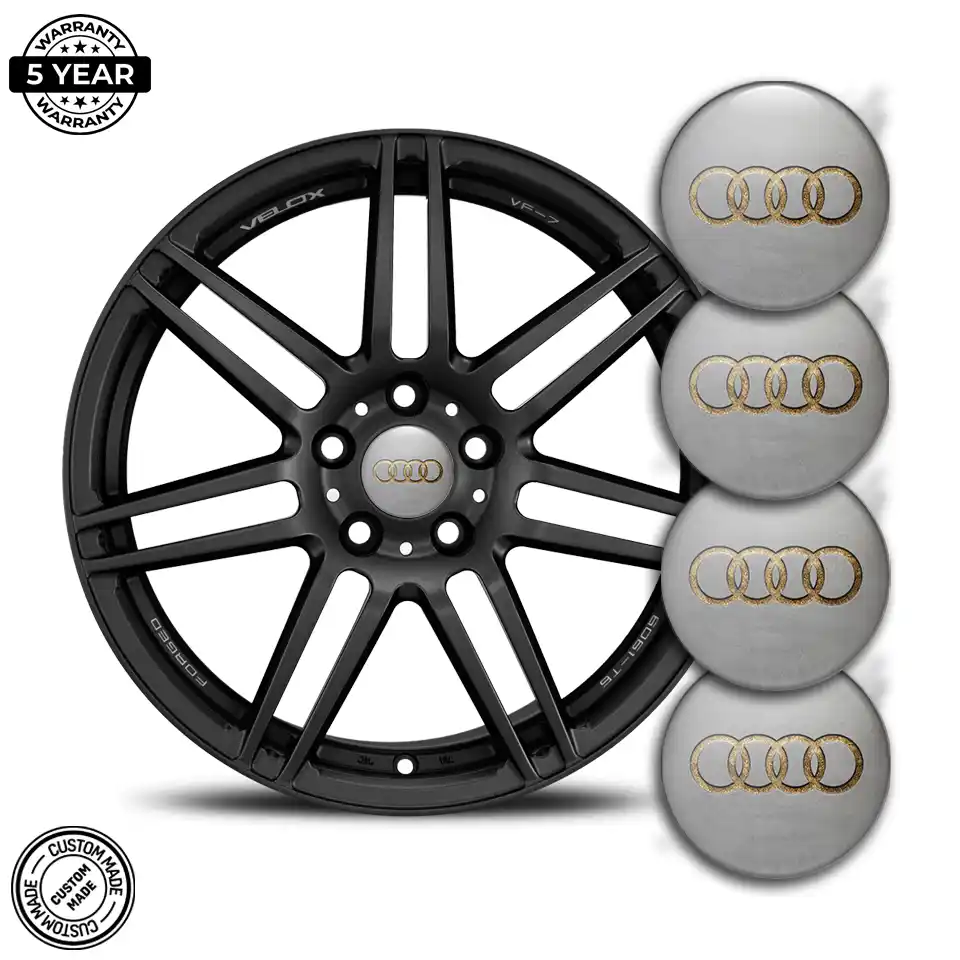 Audi Logo Silicone Sticker Premium Resin