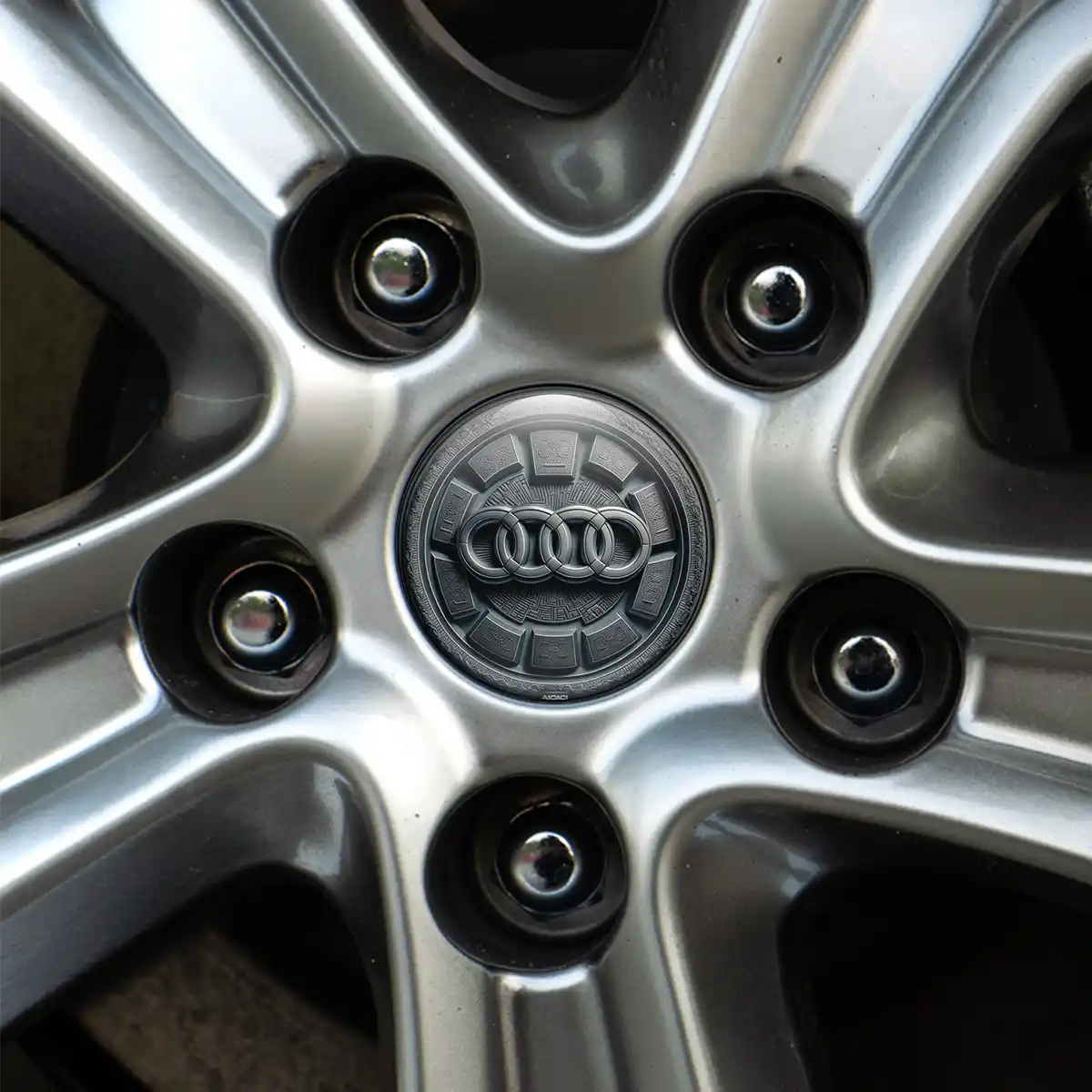 Audi Logo Silicone Sticker Self-Adhesive High Quality