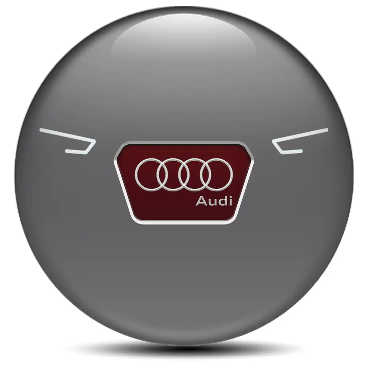 Audi Logo Silicone Sticker Self-Adhesive Premium Resin