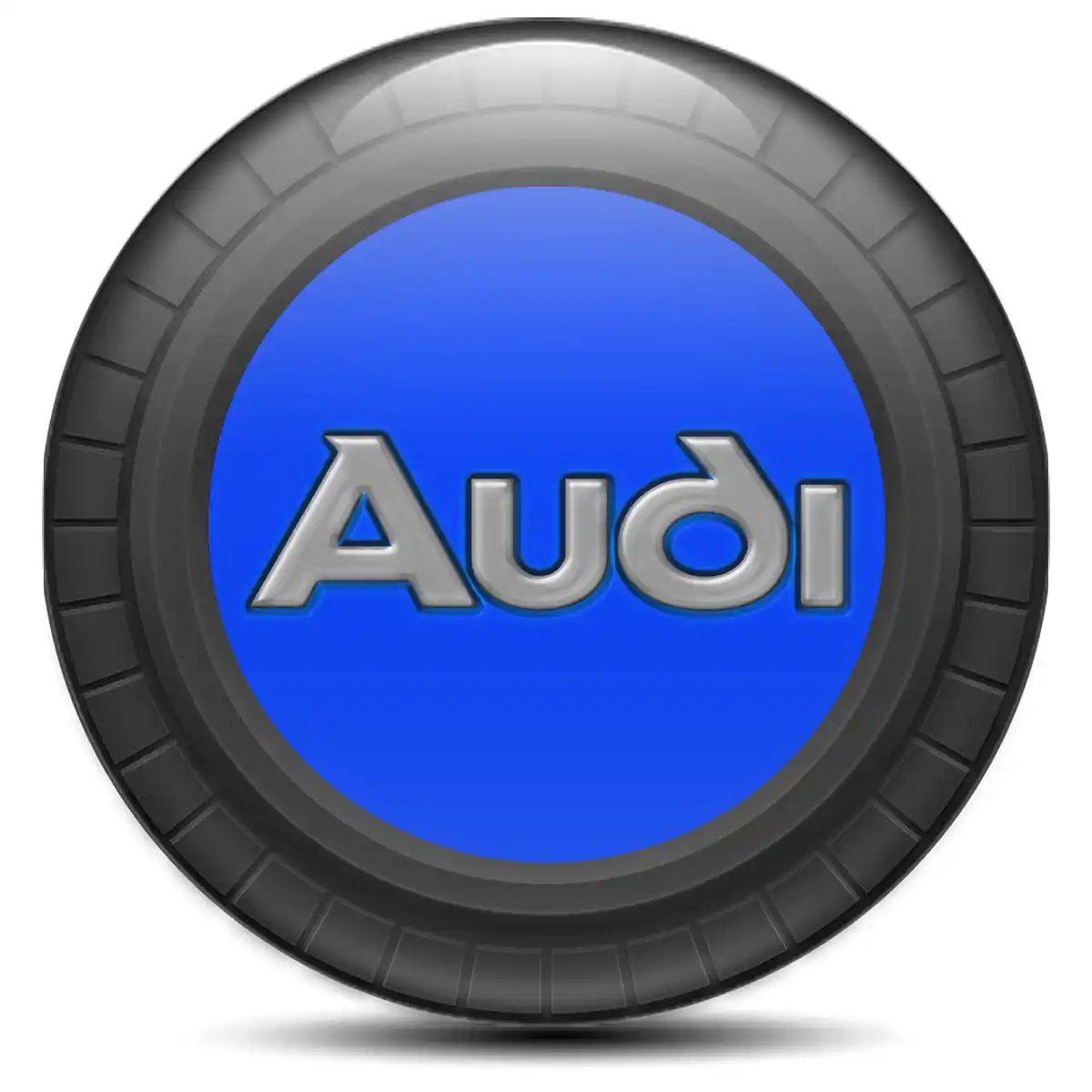 Audi Logo Silicone Sticker Self-Adhesive Tuning Car